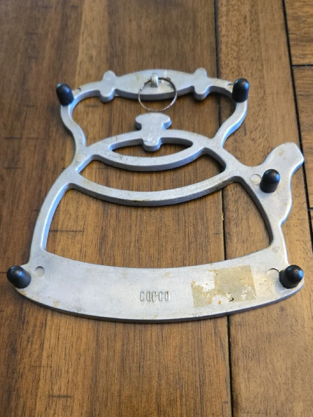 Vintage Mid Century Aluminum Teapot Trivet By Michael Lax